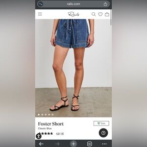 NWT Rails Denim Shorts